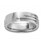 0.20 ct Mens Round Cut Diamond Wedding Band Ring
